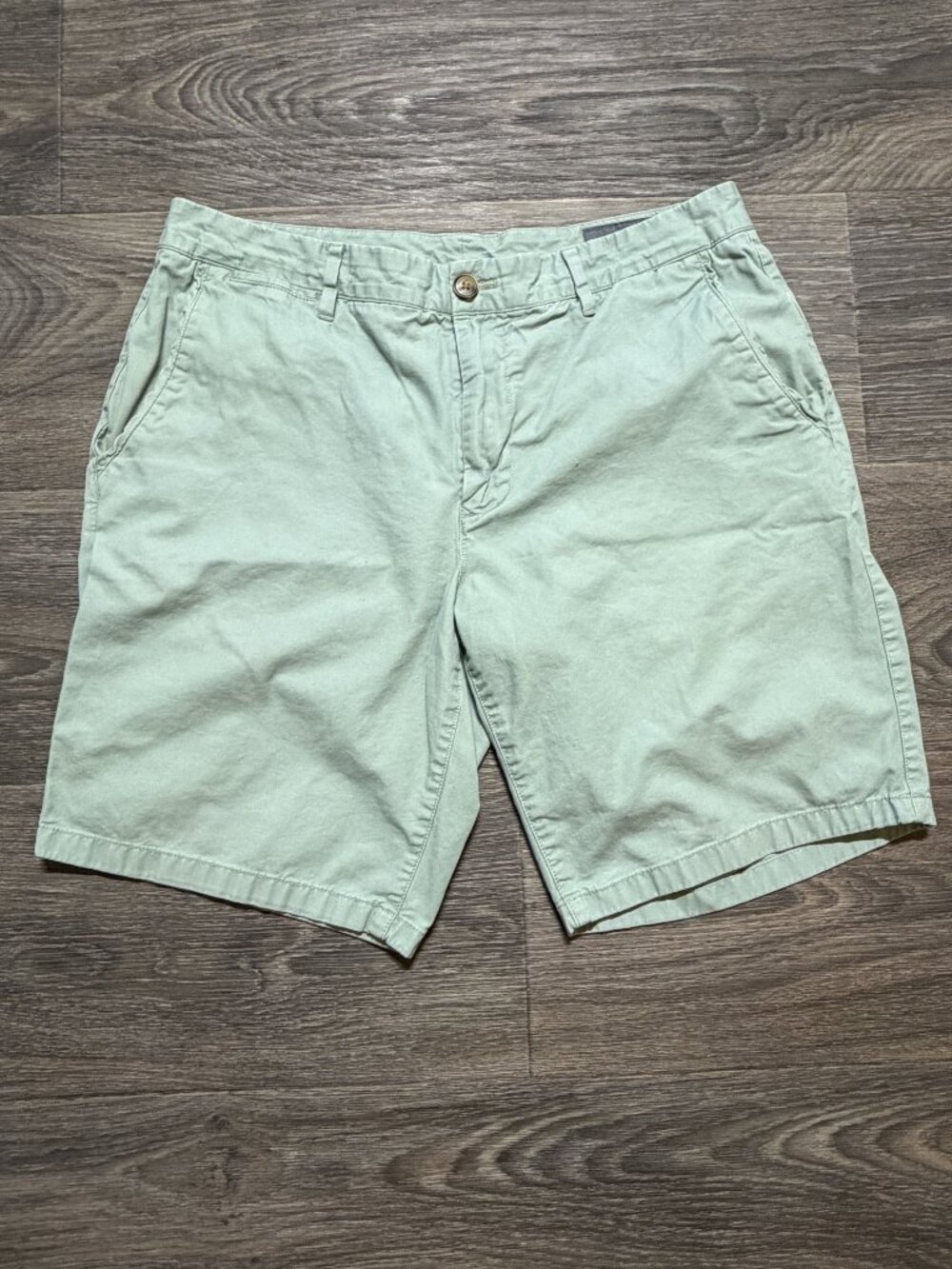 Bonobos Chino Shorts 33 Light Green 9" Inseam Casual Preppy Golf Spring Cotton